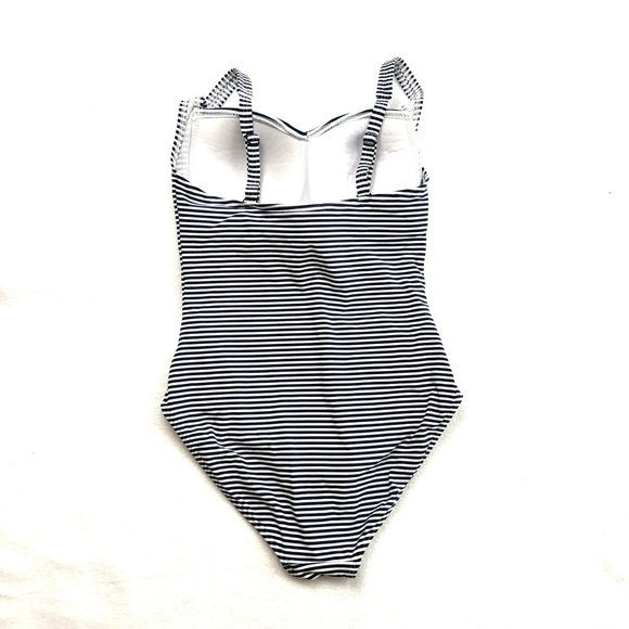Nip Tuck Navy/White Pinup 50’s Sorrento Striped Joanne One Piece Swimsuit (6) - Picture 12 of 16